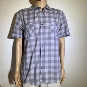Checked Axist Casual Button Down, Short Sleeve